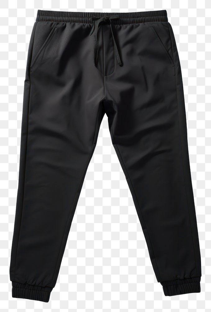 PNG Black jogger pant mockup pants black  