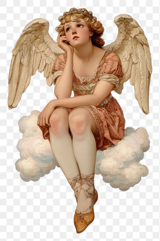 PNG An Angel angel illustration romantic.