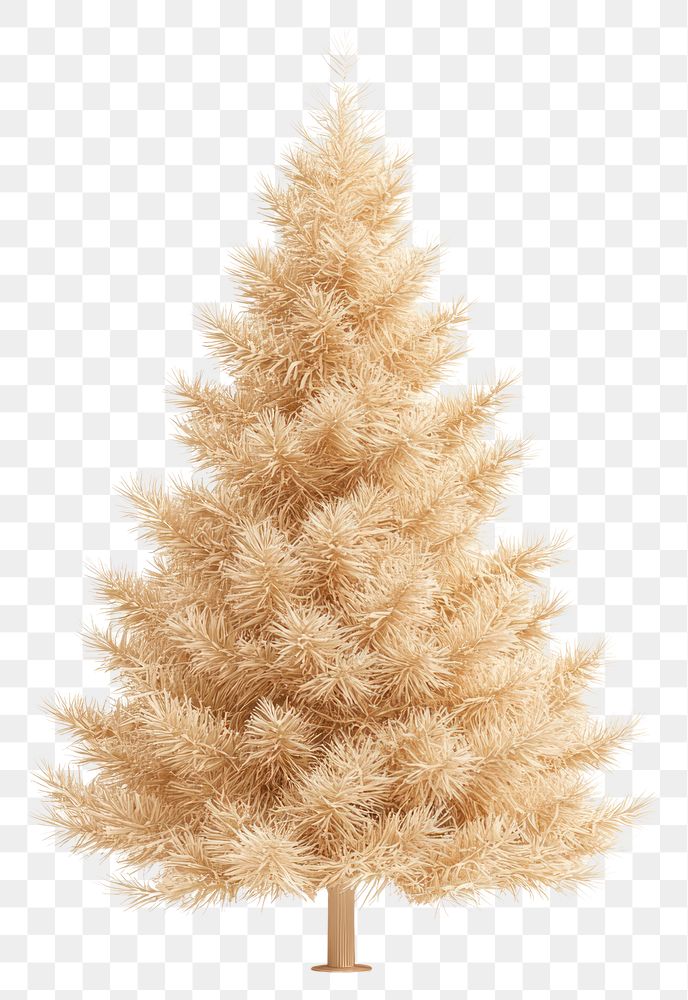 PNG Beige christmas tree chandelier artificial decoration.