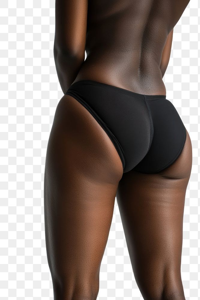 PNG Woman upper leg to lower back skin positivity body body positivity.