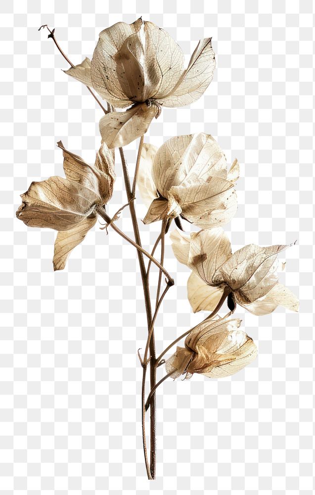 PNG Cottagecore dried flower flowers art dried flowers.