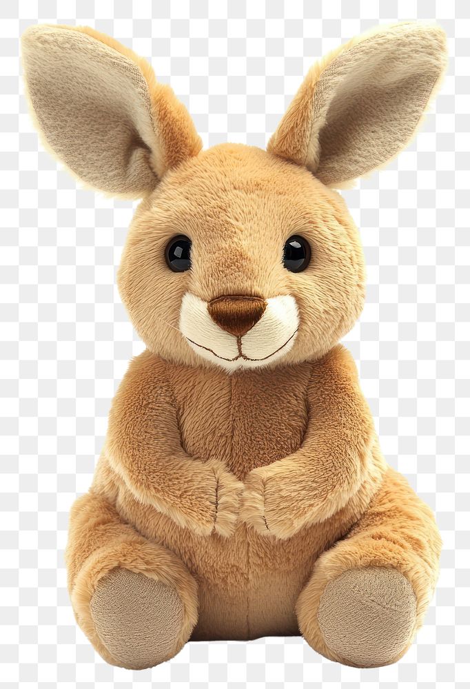 PNG Plush kangaroo plush cute toy.