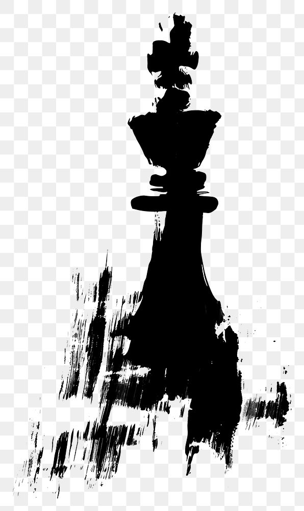 PNG Chess silhouette black game.