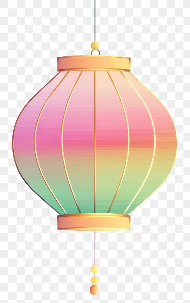 PNG Abstract Chinese lantern gradient colors traditional.