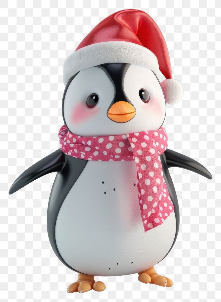 PNG Chubby penguin character cartoon winter.