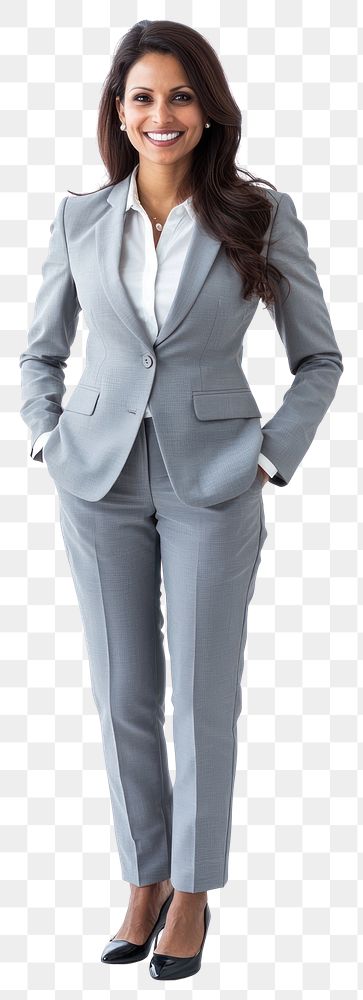 PNG Indian businesswoman suit professional style.