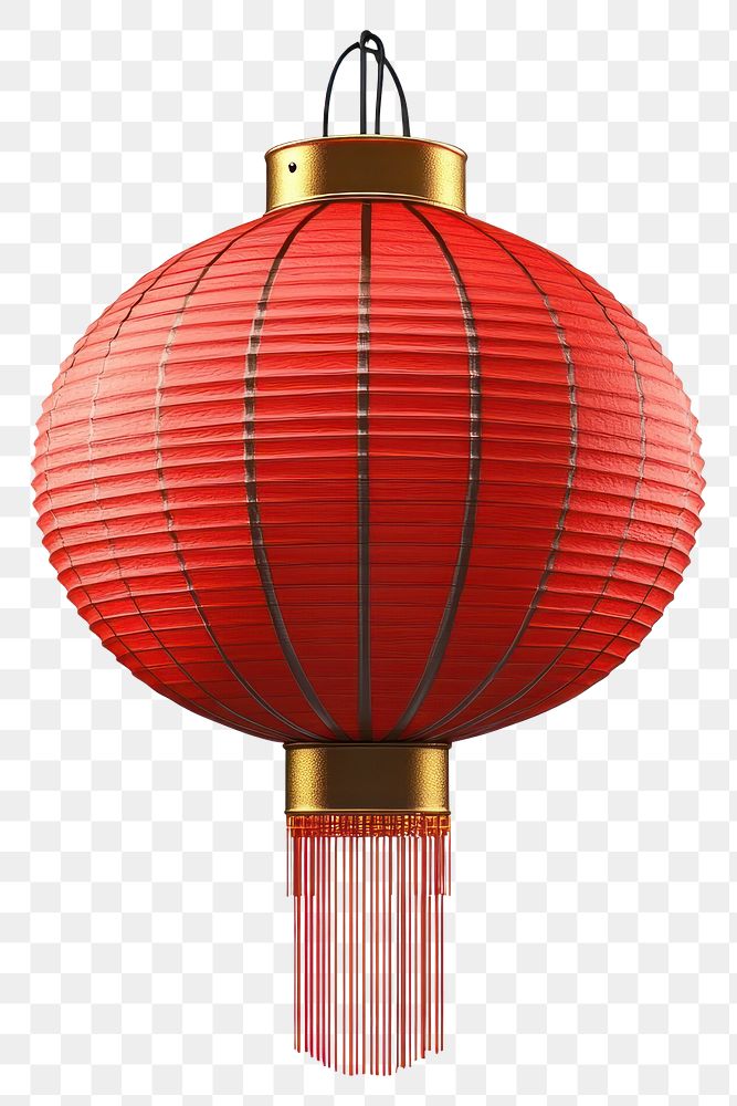 PNG Red chinese lantern traditional chandelier decoration.