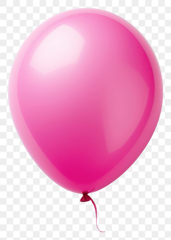 PNG Pink balloon white background anniversary celebration. 