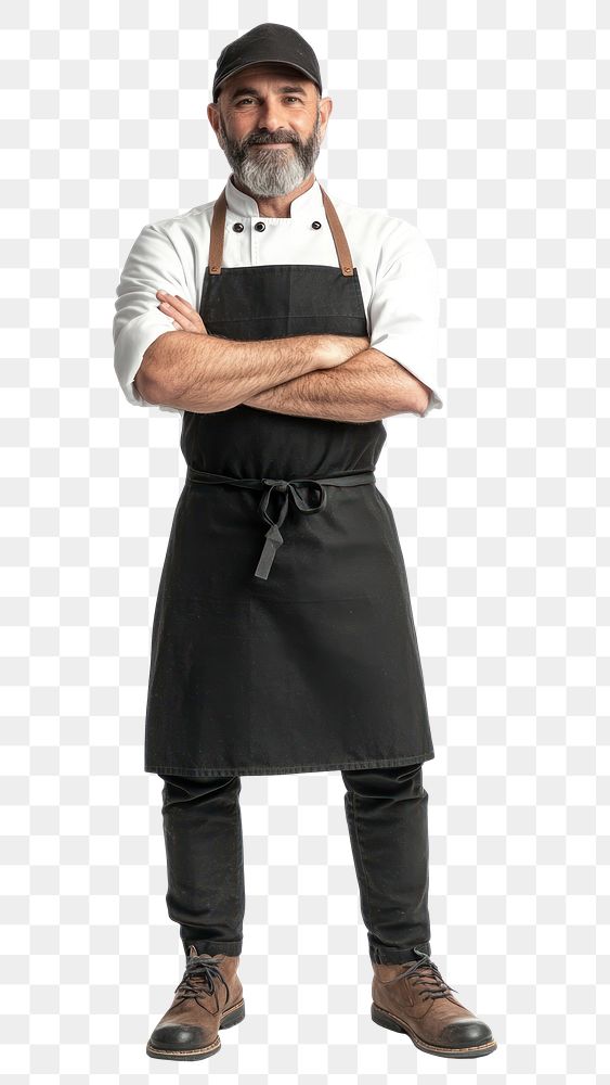 PNG Chef background apron white.