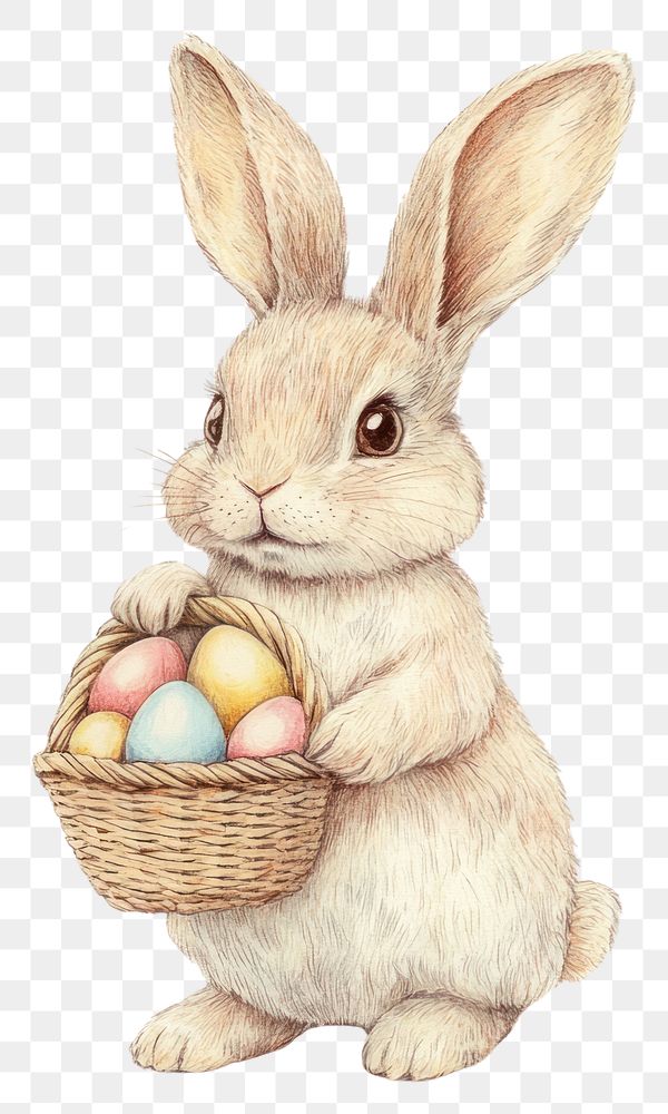PNG Easter rabbit illustration spring | Free PNG - rawpixel