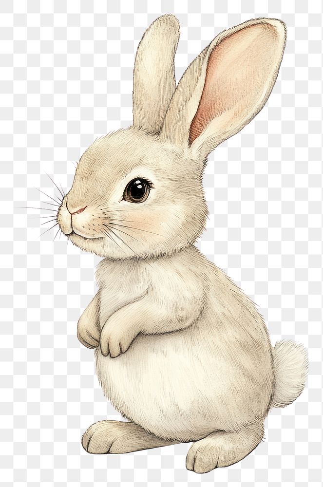 PNG Easter rabbit illustration animal colors.