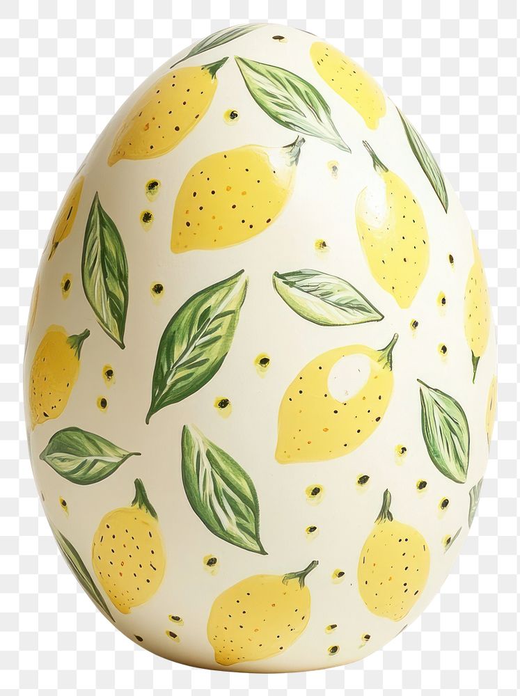 PNG Italian Easter Egg egg pattern yellow.