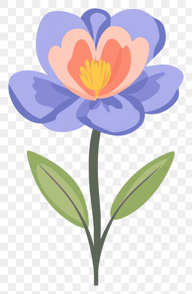 PNG Iris flower art illustration.