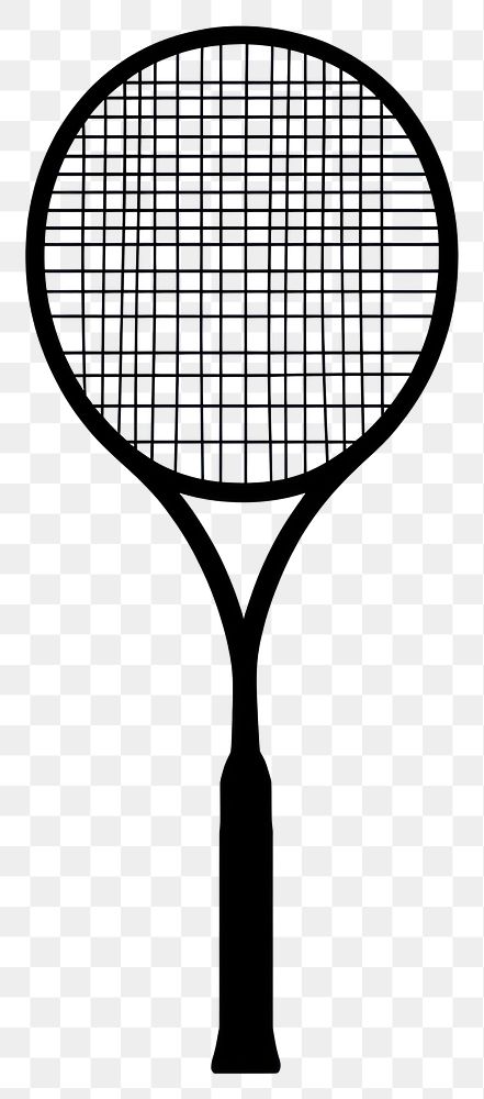 PNG Silhouette racket sports tennis.