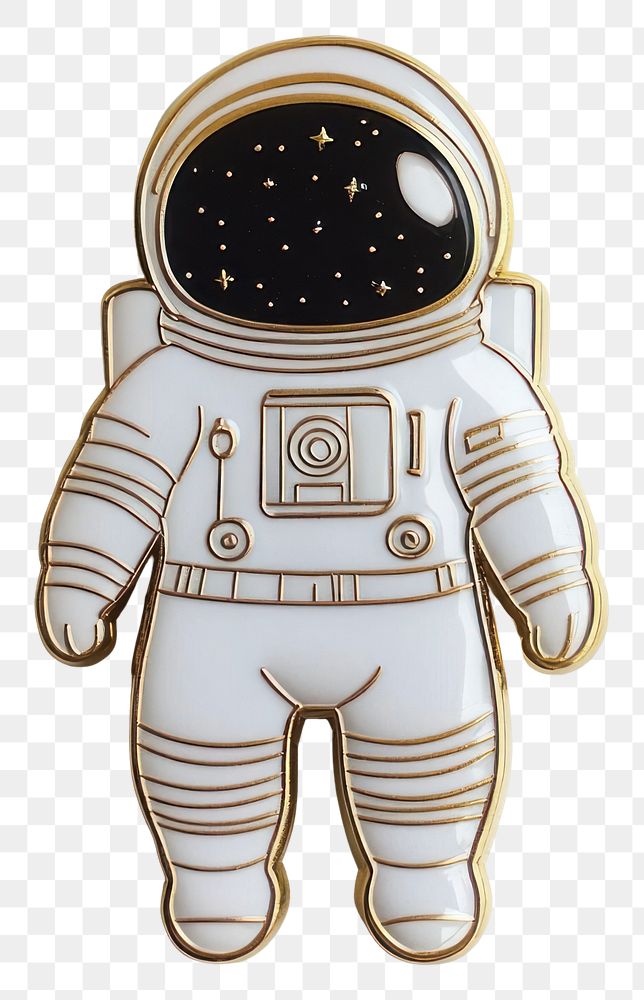 PNG Astronaut pin badge astronaut enamel cute.