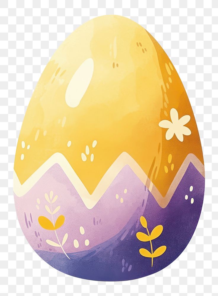 PNG Cute egg illustration pattern yellow.