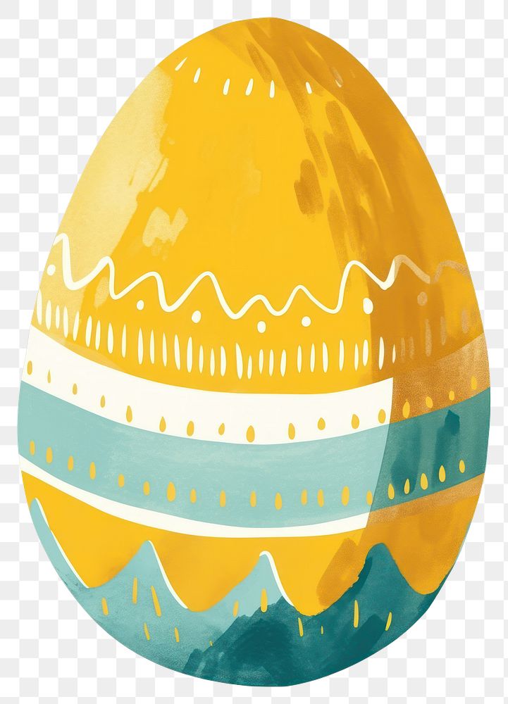 PNG Cute egg illustration pattern yellow.