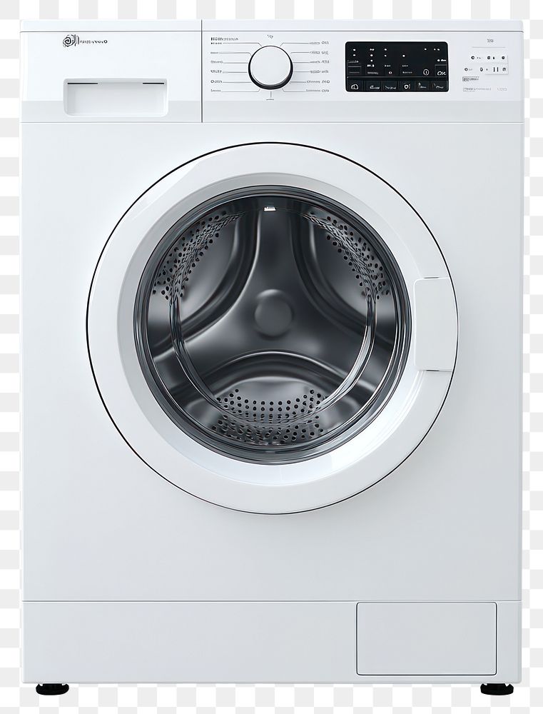 PNG Washing machine appliance washing white.