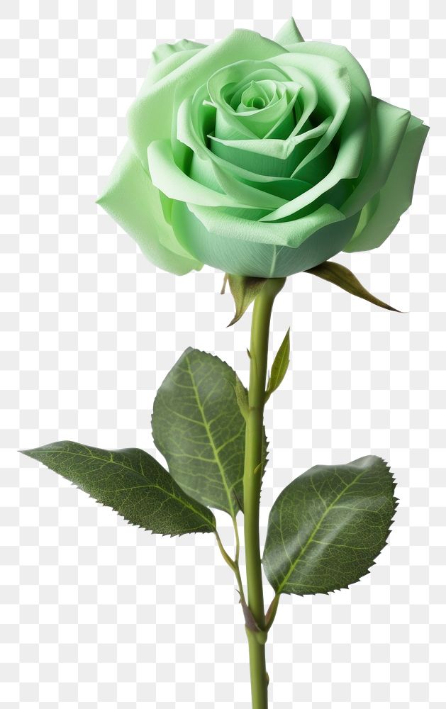 PNG Green rose flower plant arrangement.