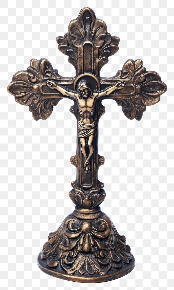 PNG Crucifixes Jesus symbol bronze cross.