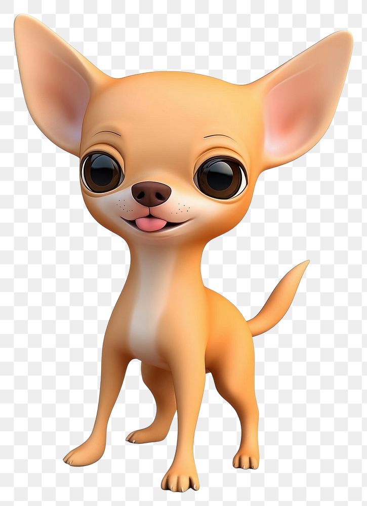 PNG Baby cute Chihuahua chihuahua illustration cartoon.