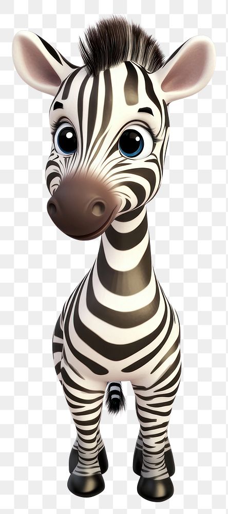 PNG Baby cute Zebra zebra illustration character.