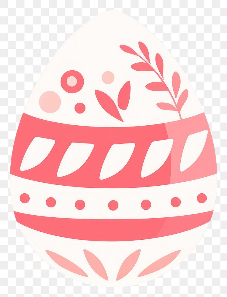 PNG Soft pink easter egg illustration pattern design.