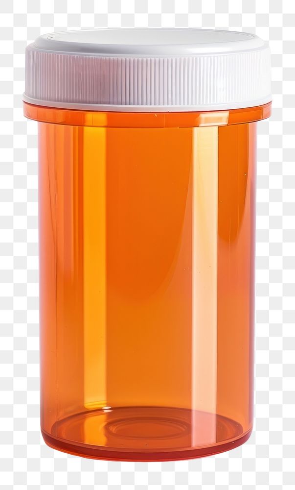 PNG Drug container bottle orange prescription.