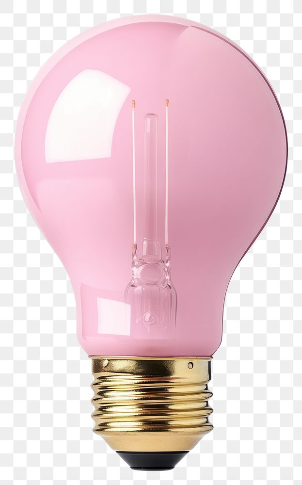 PNG A pink light bulb modern electronics inspiration.