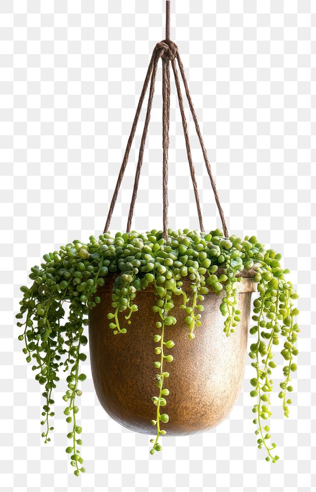 PNG Plant planter hanging decoration.