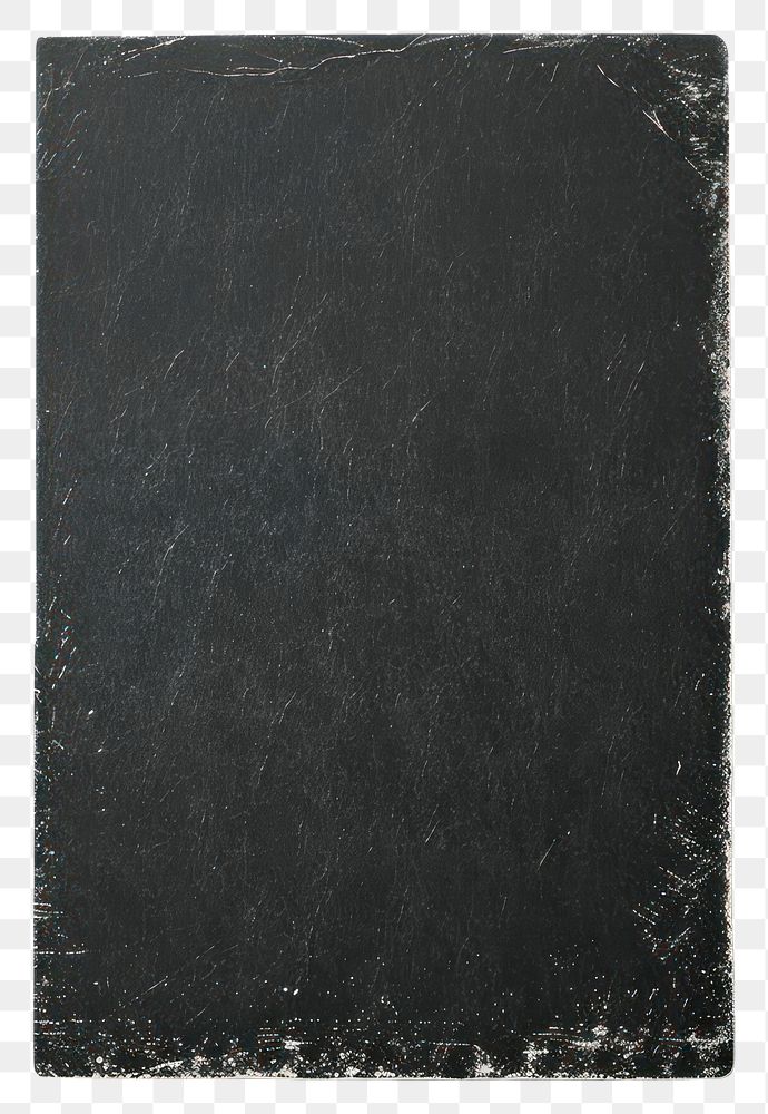 PNG Black ephemera paper blackboard slate rectangular.