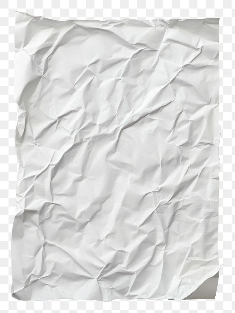 PNG Wrinkles paper picec background white crumpled.