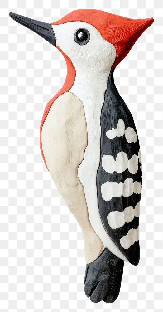 PNG Woodpecker bird clay nature-inspired handcrafted.