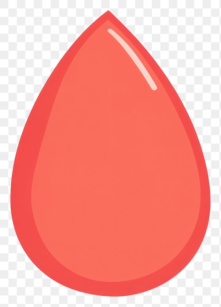 PNG Blood droplet simple vector.