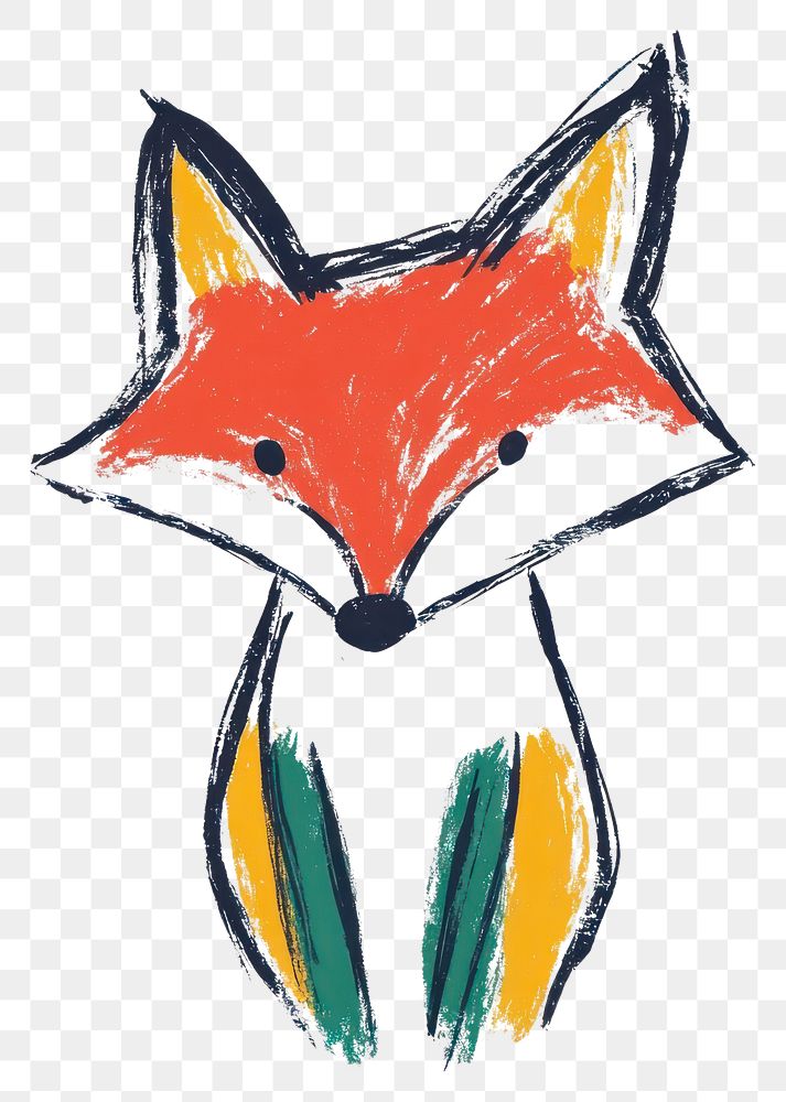 PNG Fox illustration animal art.