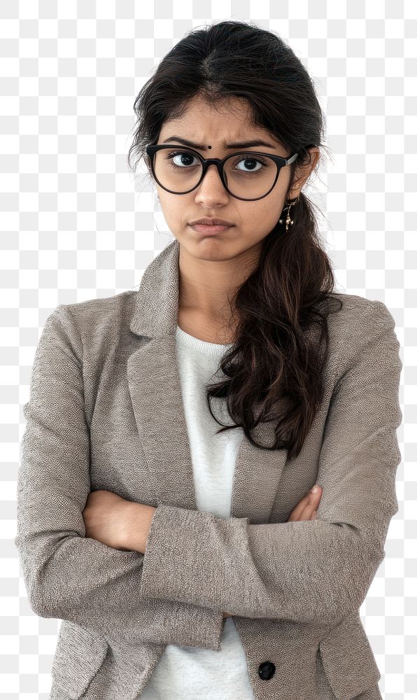 PNG Business woman glasses crossed female.