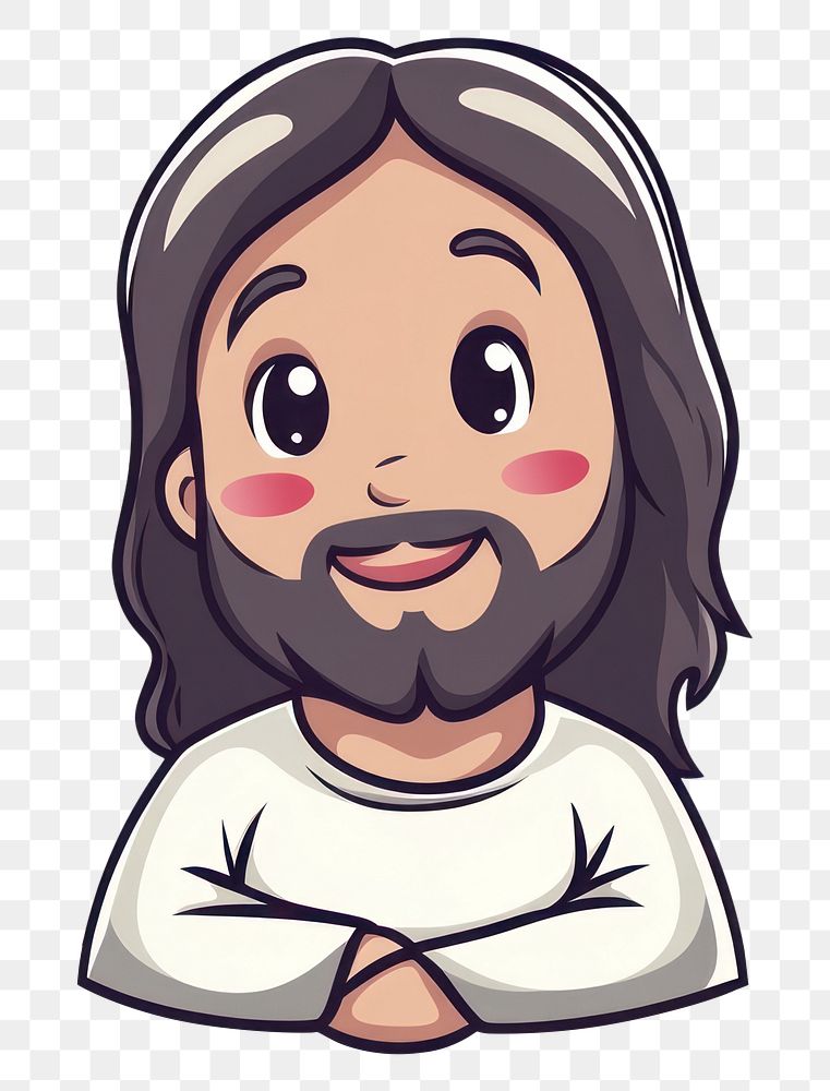 PNG Jesus Christ art illustration character.