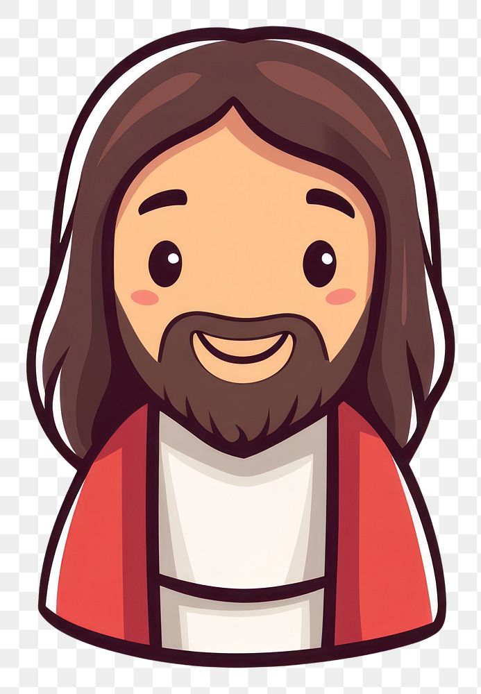 PNG Jesus Christ art illustration character.