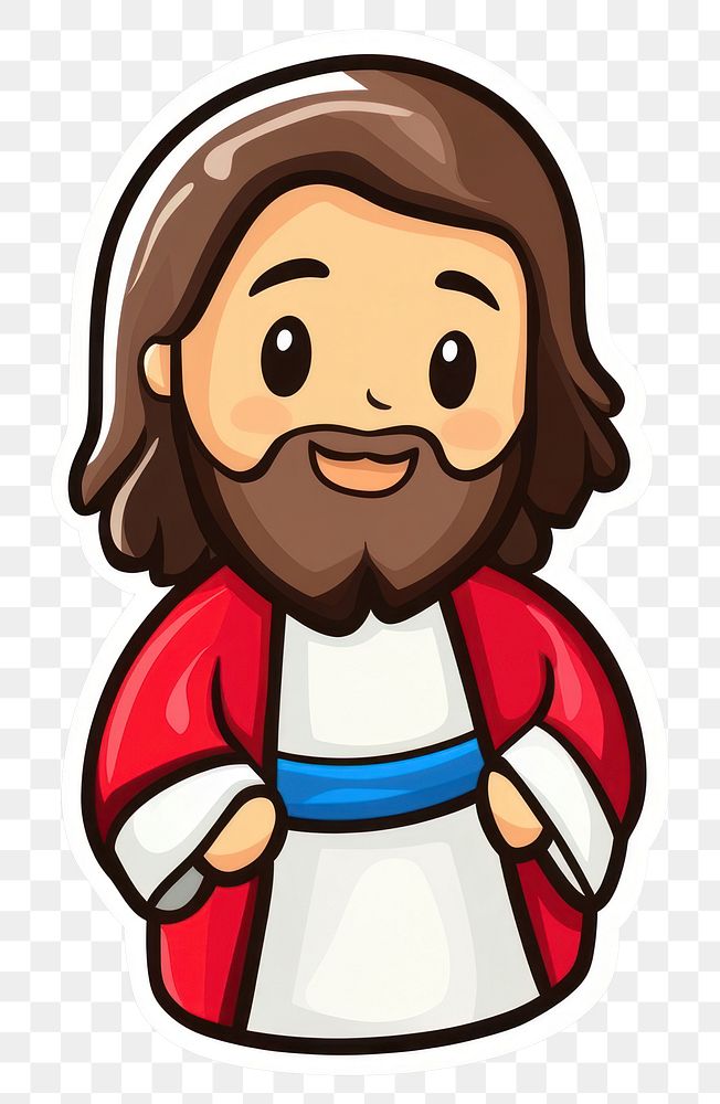 PNG Jesus Christ art illustration character.