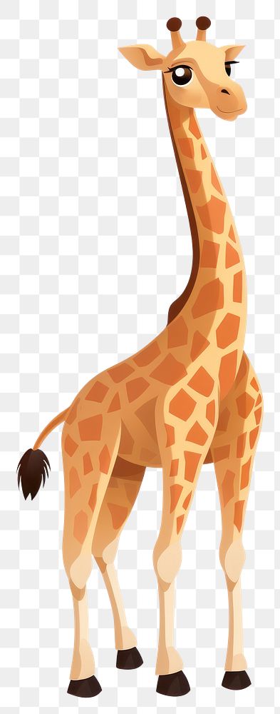 PNG Giraffe walking giraffe illustration wildlife.