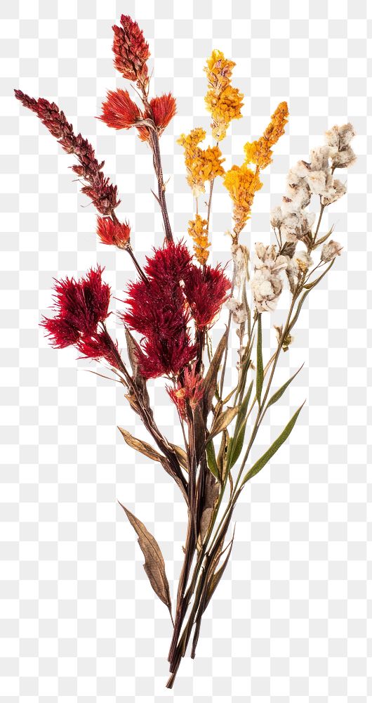 PNG Celosia flowers dried art.