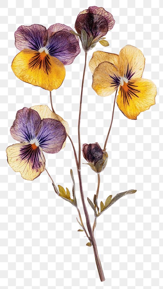 PNG Pansy flowers pansy pressed.