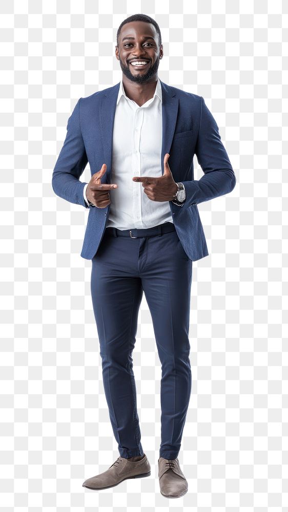 PNG A tall international business owner on casual outfit suit man professional.