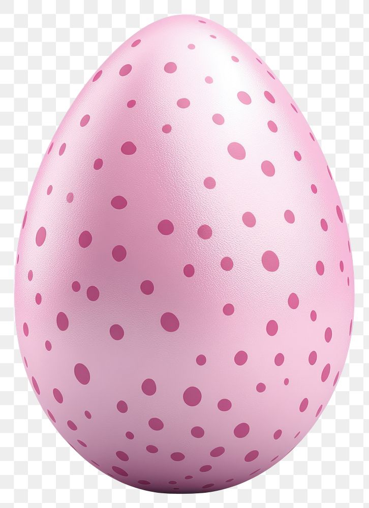 PNG Pastel pink easter egg pattern polka dot.