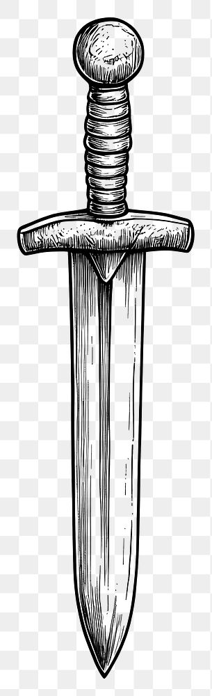 PNG Sword weapon style illustration.