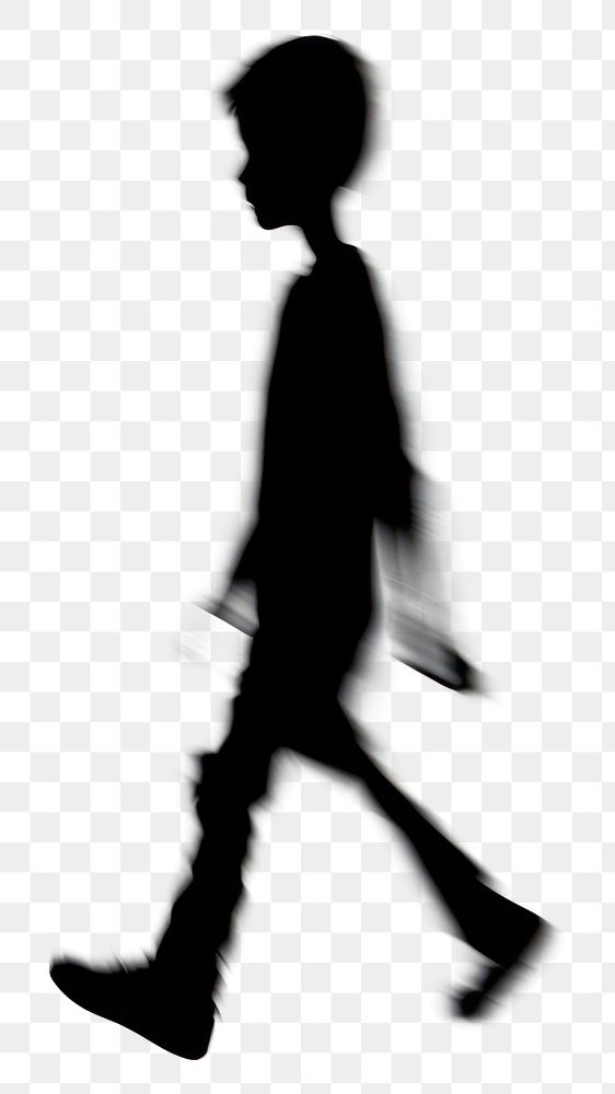 PNG Shadow boy walking silhouette | Free PNG - rawpixel