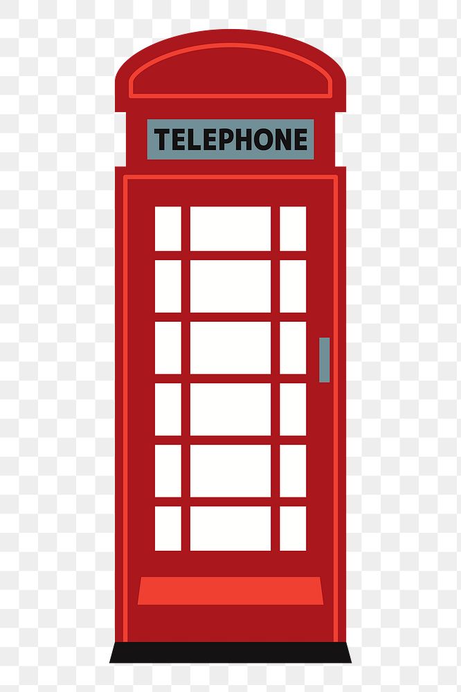 Phone booth png sticker, communication illustration on transparent background. Free public domain CC0 image.