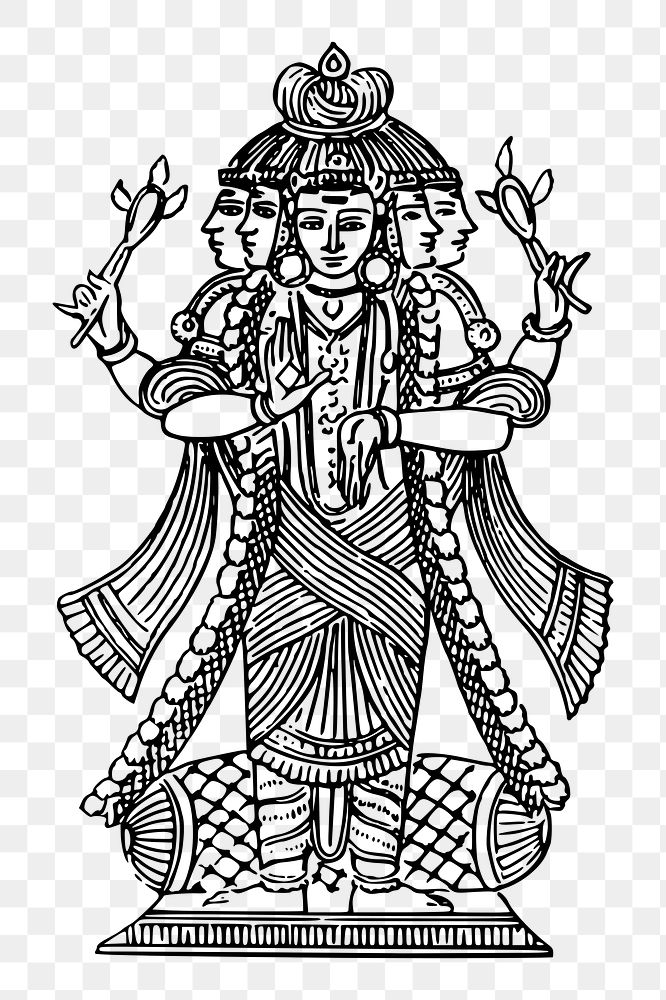 Mahadeva png, Hindu god sticker illustration, transparent background. Free public domain CC0 image