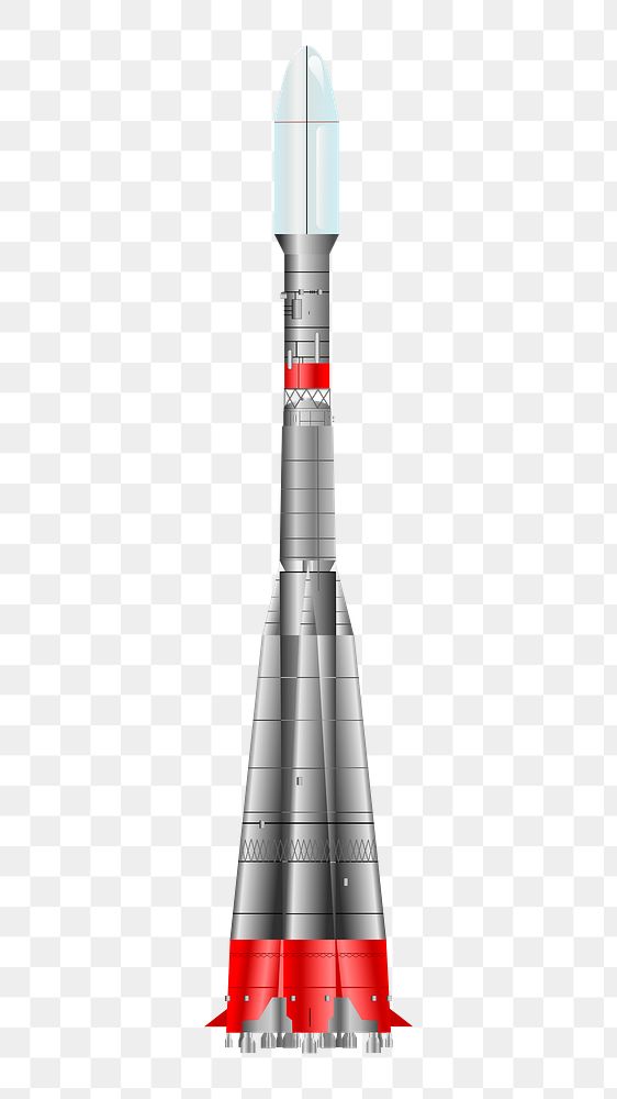 Space rocket png sticker, vehicle illustration on transparent background. Free public domain CC0 image.