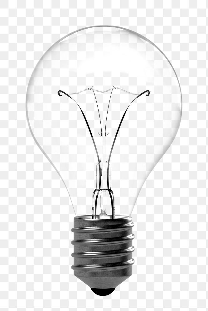 Light bulb png sticker, electricity image on transparent background